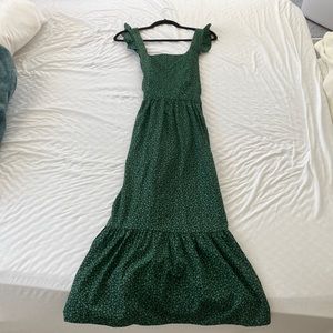 Gorgeous green midi dress from Zara size small never worn!